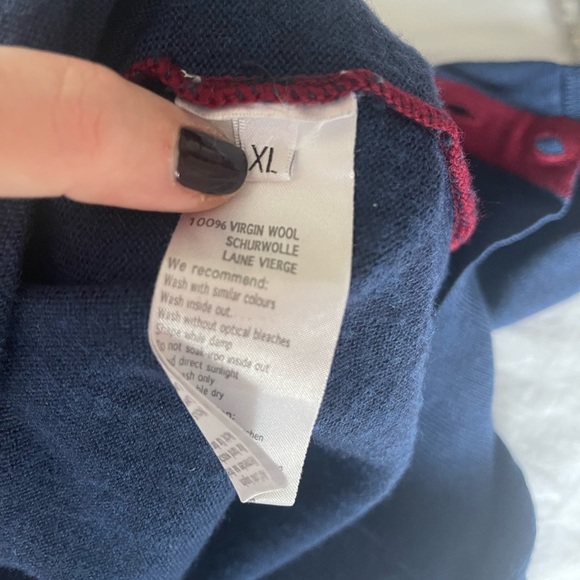 Sand Copenhagen granddad cardigan blue sweater merino wool - Picture 4 of 10